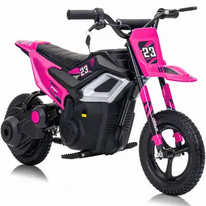Hikiddo 24V 350W Kids Ride on Motorcyle, Electric Off-Road Motorcycle for kids with Bluetooth, Speed up to 15 MPH
