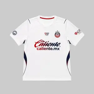 Chivas 26-27 Away Soccer Jersey, Breathable Game Day Sports Shirt, Short Sleeve, Quick-Dry Football Shirt, Liga MX Fans Jersey