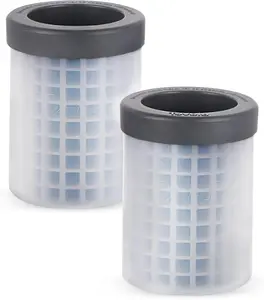 Mini Ice Cylinder Set of 2  Easy Squeeze and Release Mini Ice BPA-Free Silicone 200 Mini Cubes Each Leak Proof Dishwasher Safe Design for Freezer Storage