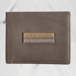 Salt Of The Earth Gray Genuine Leather Wallet