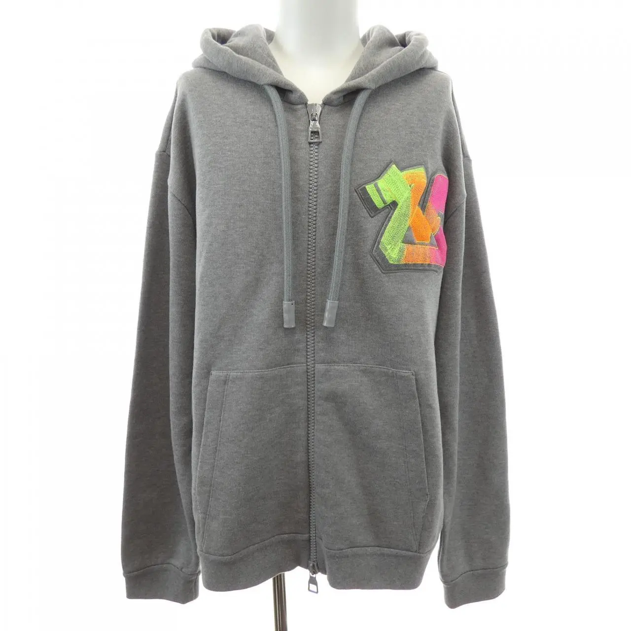 Pre-owned Louis Vuitton Cotton Small Leather Goods 3DLV Graffiti Embroidered Hoodie