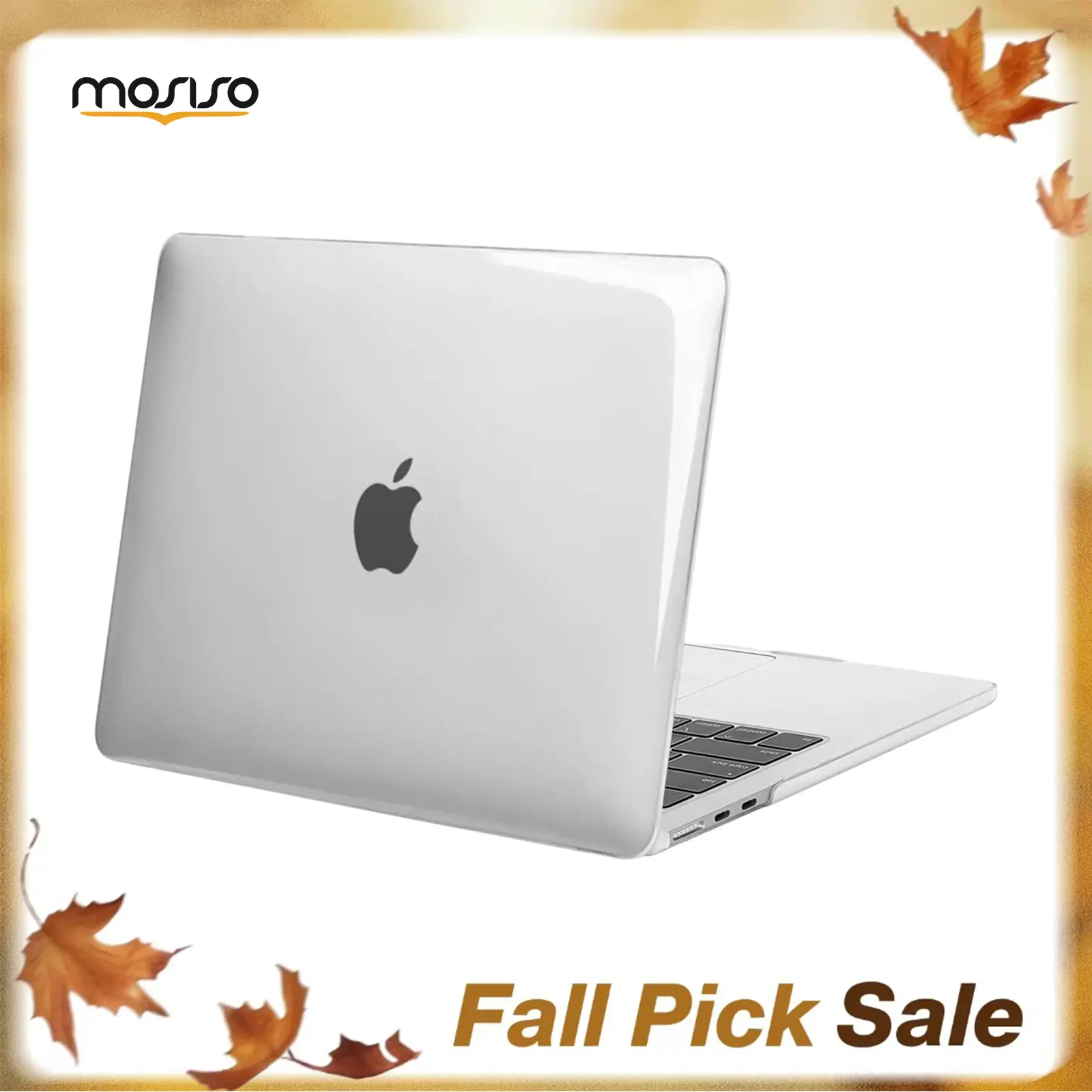 MOSISO Case Compatible with MacBook Air 13.6 Inch M5 M4 M3 M2 2026-2022, Slim Transparent Hard Shell Laptop Cover with Precise Cutouts and Ventilation for Students and Professionals, A3449 A3240 A3113 A2681 (Case Only, Not Laptop), Polycarbonate, Specific