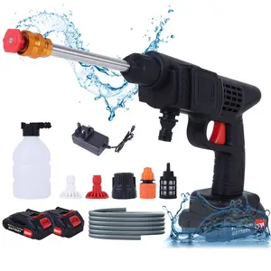 Cordless Car Pressure Washer,High Pressure Car Wash,288VF Fast Charge | 0° & 40° Spray Nozzles | Portable Wash Spray Gun for Vehicles, Balconies, Pools​​