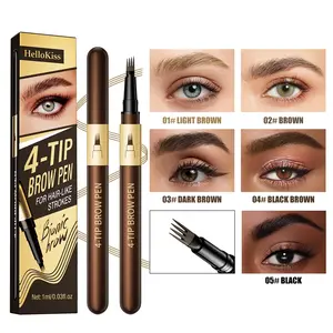Waterproof Liquid Eyebrow Pencil, Smudge-Proof Fine Tip, Natural Look, Long-Lasting Makeup, Easy to Use, Define Thin Brows, Eyebrow Makeup Products