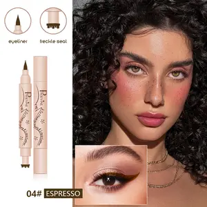 Long Lasting Freckle Stamp Pen with Eyeliner, Realistic Freckles & Effortless Beauty Looks Eyeliner Lipliner Natural Simulation Freckle 1 Count Waterproof Fast Drying Freckle PenMakeup Cosmetic