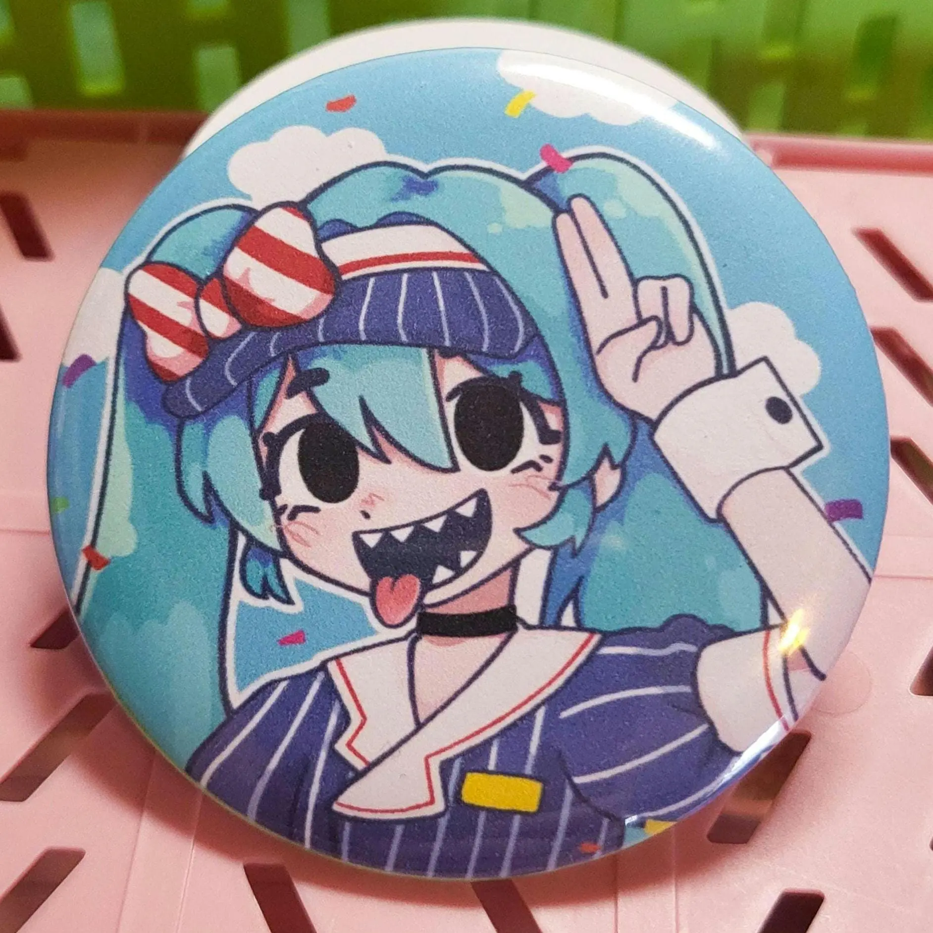 Mesmerizer Miku vocaloid button || 2.25" pinback button badge