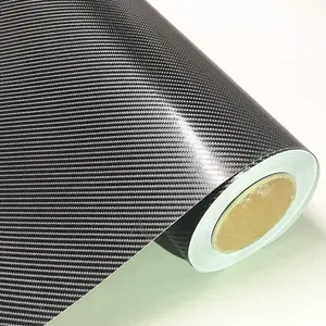 4D Black Carbon Fiber Vinyl Wrap Sticker Air Realease Anti-Wrinkle ( 10 FT x 5 FT )