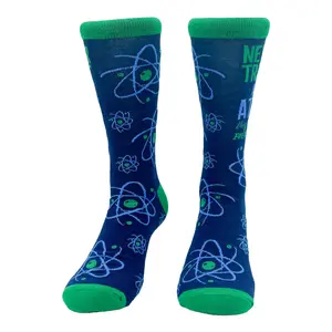 Men's Never Trust An Atom They Make Up Everything Socks Funny Nerdy Science Joke Footwear Funny Graphic Socks Comfortable Fitted Spandex Cotton