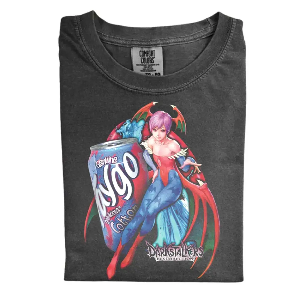 Vintage Darkstalkers Faygo Soda Graphic Tee, Resurrection Game Shirt, Retro Arcade T-shirt, Gamer Gift for Men, Gift for Women, Crew Neck T-shirt, Trending T-shirt
