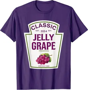 Jelly Grape Halloween 2024 Costume Group Condiments Gifts T-Shirt