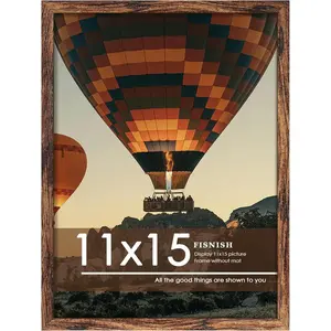 11x15 Brown Classic Picture Frame for Horizontal or Vertical Wall Mounting 1 Pack