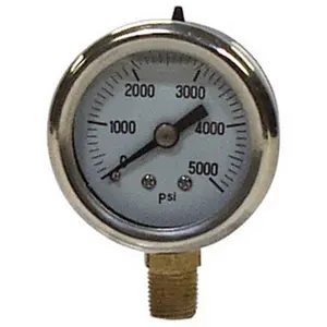 Apache 99019120 2.5 in. Stainless Steel- Glycerin Pressure Gauge