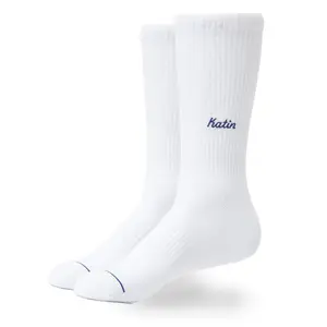 Script Sock In White