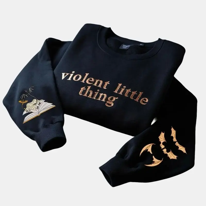 Embroidered Fourth Wing Sweatshirt, Fourth Wing Shirt, Basgiath War College Hoodie, Iron Flame Shirt, Xaden Sweater