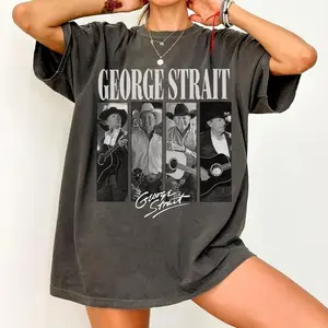Vintage George Strait Concert 2025 T-Shirt, Country Music T-Shirt, Music Band Tee, Music Lover, King Of Country Tour Shirt, Casual Tee, Gifts For Fan