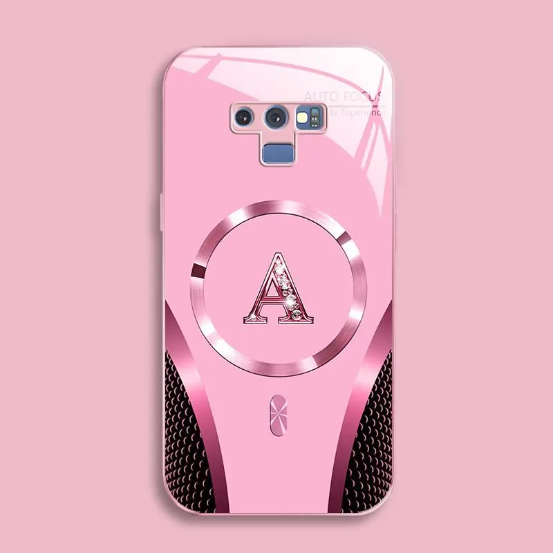 Suitable for [Galaxy Note9] high-end MagSafe phone case，Luxury Magnetic Case Shockproof Protective Cover Choose from all 26 letters with Magsafe Support 952