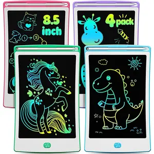 4 Pack LCD Writing Tablet, 8.5 Inch Colorful Toddlers Drawing Tablet for Kids, Creative Doodle Board Drawing Pad, Toy Birthday Gift for 3-6 Year Old Girls Boys