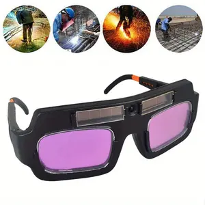 Black Solar Auto Darkening Welding Goggle Safety Protective Welding Glasses Mask Helmet, Eyes Goggles Mask Anti-flog Anti-glare Goggles