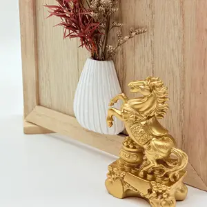 Mini Horse Statue Decor, Home Decor Ornament, Decorative Sculptures, Garden Sculptures Statues, Indoor Outdoor Decoration, Beautiful Design for Home Office Holiday New Year, No Power Needed, Perfect Gift