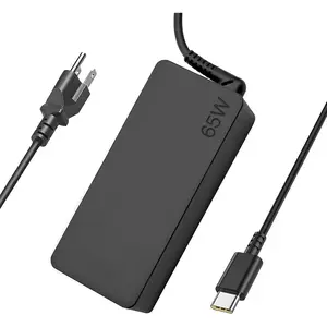 USB-C 65W 45W AC Replacement Charger fit for Lenovo ThinkPad T480 T490 T580 ADLX65YDC2A ADLX65YLC2D ADLX65YDC3A ADLX65YDC2D chromebook 2nd Gen S330 65W Laptop Power Supply Adapter Cord