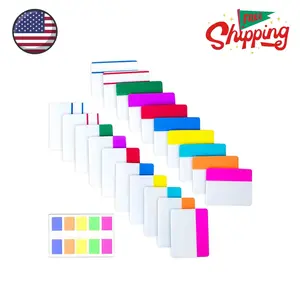 500 Pieces Tabs 2 Inch Sticky Index Tabs, 21 Sets 10 Colors