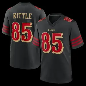 Men's SF #85 George Kittle Black 2025 Rivalries Collection Limited Jersey, 2025 Game Day Football, Jersey Comfortable Game Day Wear