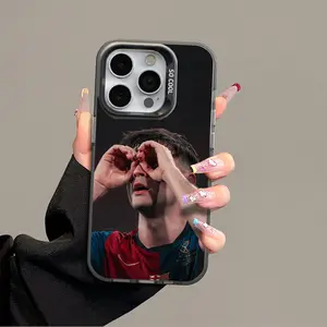 IPhone 17 Promax Pedri Phone Case Anti Drop Protective Case Suitable for iphone 16 15 14 13 12 11 XS Plus Acrylic Phone Case football