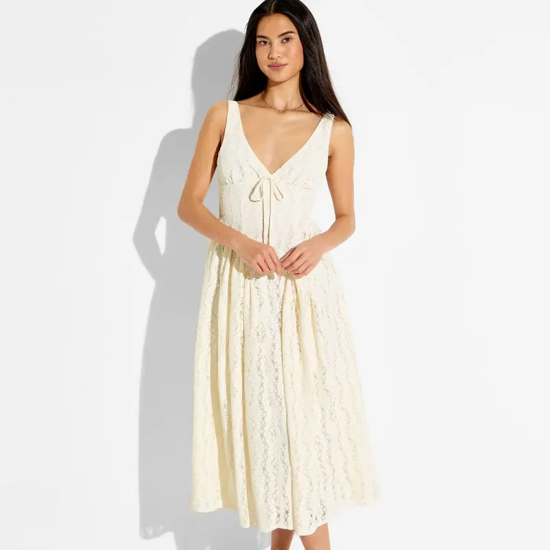 sachin and babi light blue dress Victoria Beckham Target Sleeveless Daisy Scallop Drop Waist Dress Size M