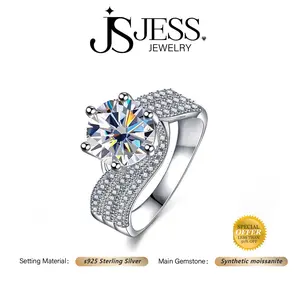 【#122】All One's Life 5ct Real Synthetic Moissanite Ring S925 Sterling Silver Jewelry D Color VVS1 Brilliant Engagement Ring Perfect Birthday Gift