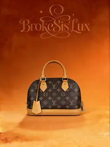 Pre-owned Louis Vuitton Alma BB Bag in Monogram Canvas & Vachetta Leather