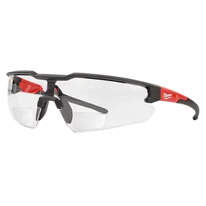 Milwaukee 48-73-2200 Safety Glasses - +1.00 Magnified Clear Anti-Scratch Lenses