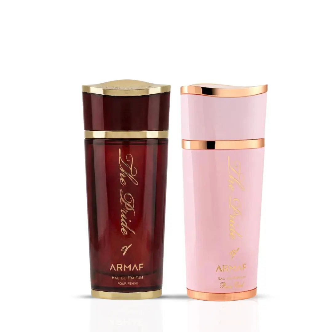 The Pride of Armaf Rose Oud Femme & Pour Femme Eau de Parfum Sprays 100ml (3.4 oz) by Armaf (Bundle)