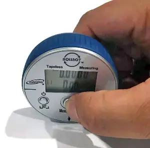 iGaging Rollbot Multi-Function Tapeless Measuring Gauge, with In/Metric Measurement Capability, Integrated Metal Scriber, Inches/Meters