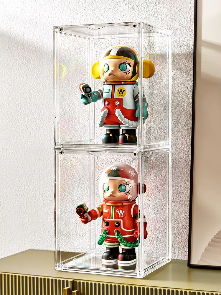 Transparent Acrylic Doll Case for LABUBU & Zimomo - 23.6