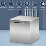 Stainless Steel Piggy Bank for Kids, Drop-Proof Metal Money Savings Box, No-Withdrawal Design, Large Capacity Cash Safe Box, Ideal Gift