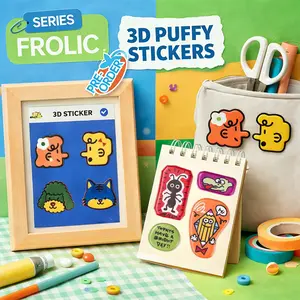FROLIC Art Sticker Series-Cat & Dog Art&Doodle Character Art - Cute Cat & Dog Aesthetic Stickers for Journaling Laptop Phone & Desk Decor Playful Pets Happy Vibes