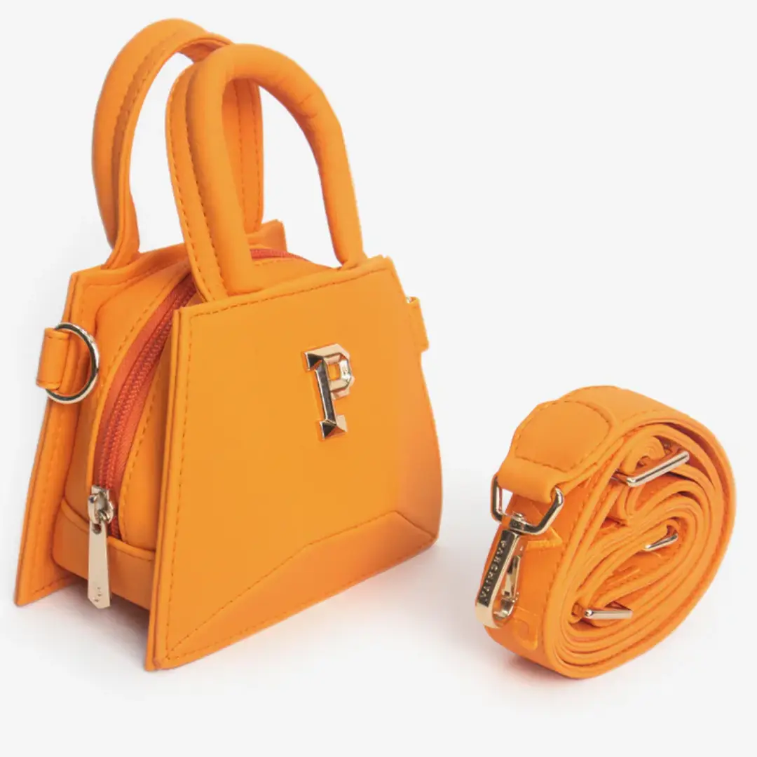 Women's Leather Structured Micro Crossbody Purse - Purses for Women, Unique Shape, Adjustable Strap, Compact Storage