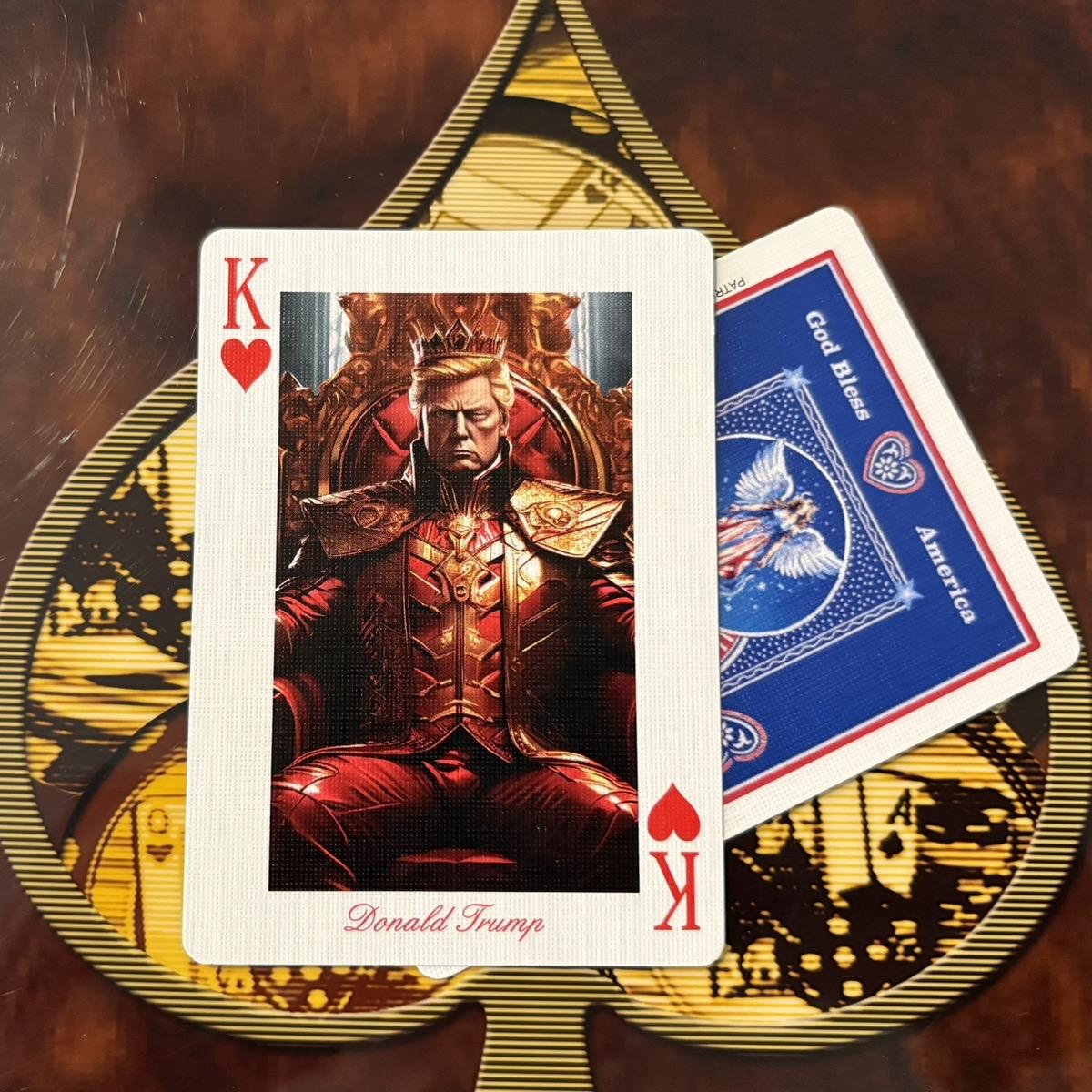 MAGA Patriot Tribute Professional Poker Deck - High-Quality Poker Cards with Custom Design