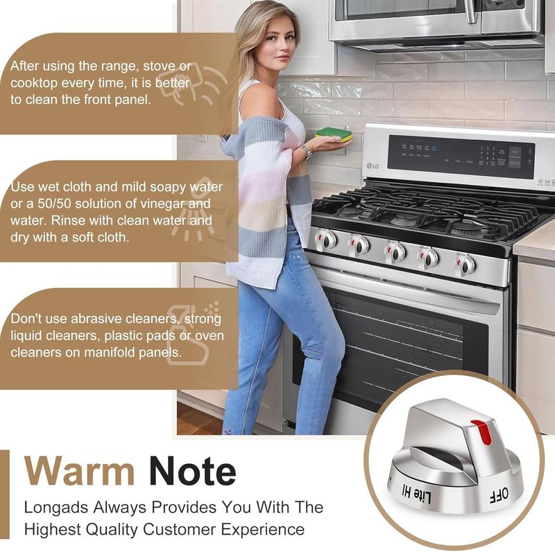 DG64-00473A Upgraded Gas Stove Knobs Compatible with  Range Stove Knobs Replacements Nx58f5700ws Nx58h5600ss Nx58h5650ws Nx58j7750ss (1pcs)