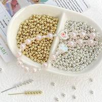 01-Mixed Round Spacer(Silver&Golden)(10 shovels)