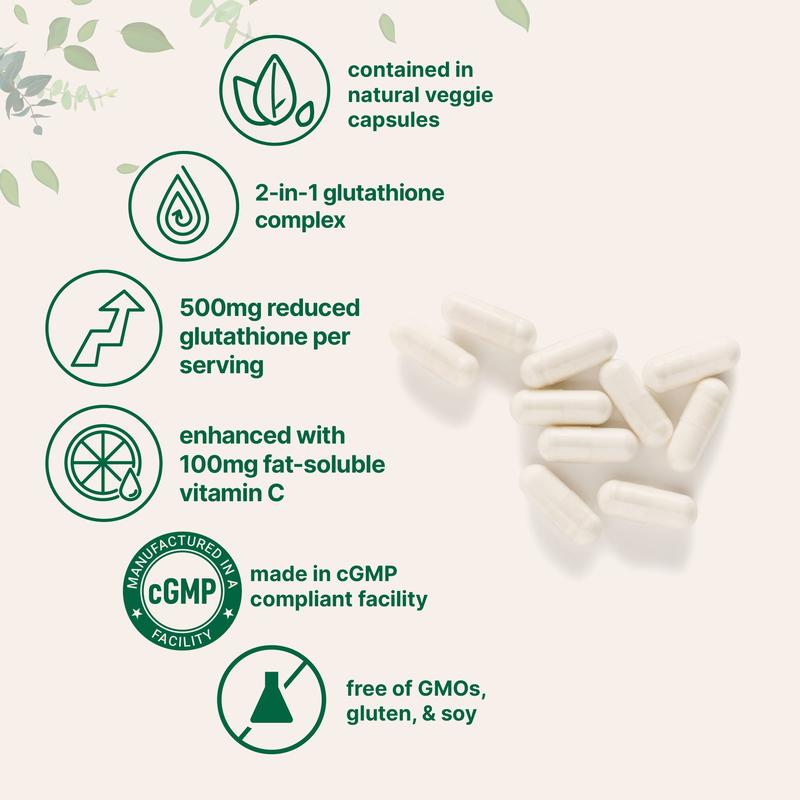 Micro Ingredients Glutathione 500mg with Vitamin C, 240 Vegetarian Capsules