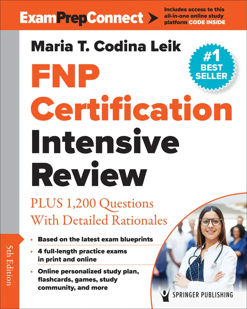 USED-Fnp Certification Intensive Review: Plus 1,200 Questions with Detailed Rationales by Codina Leik, Maria T. (Paperback)