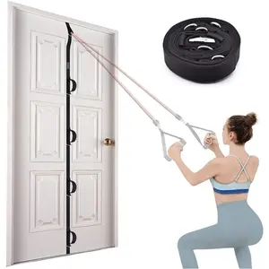 Door Frame Fixed Strap for Resistance Band Training, Gym Accessory, Portable Home Fitness Door Hook, No Drilling Required Hanging Rope Buckle