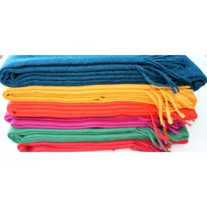 Solid Color Alpaca Throw