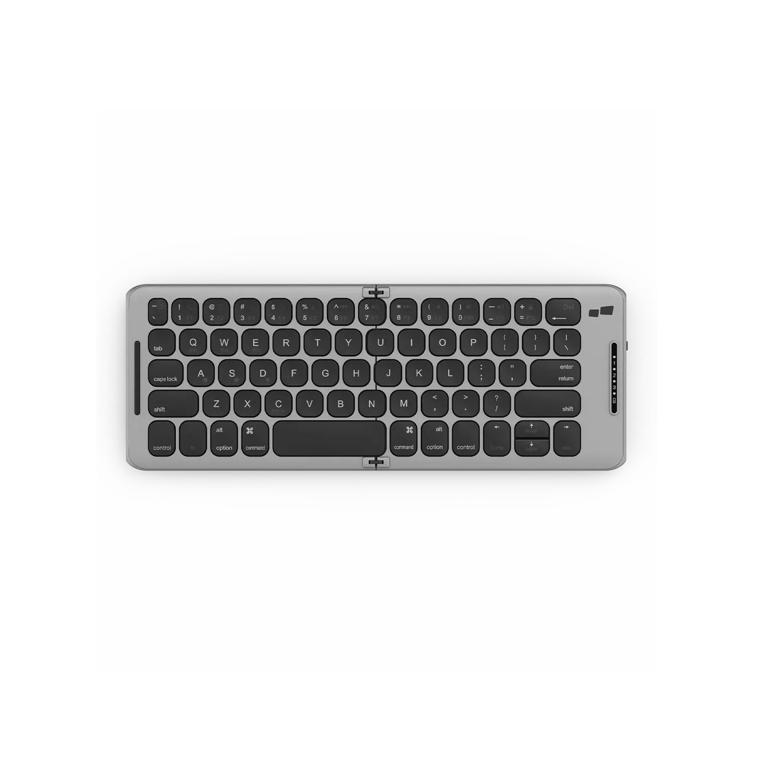 Foldable Keyboard - Bi-fold Design for Pocket or Bag - Portable and Compact for On-the-Go Use