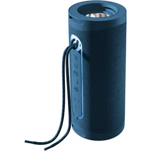 IQ Sound SC-2340BT Portable Bluetooth Speaker LED Flashlight, TWS, FM Radio for Outdoor, Home Blue