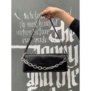 Noir Edge — Statement Leather Shoulder Bag