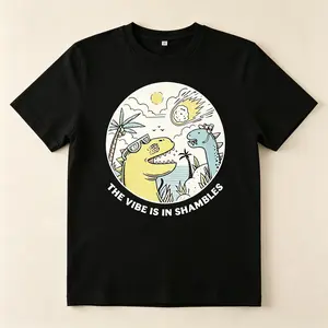 The Vibe Is In Shambles Tee Dinosaur The Vibe Is In Shambles Tshirt Relatable Hot Mess T-Shirt