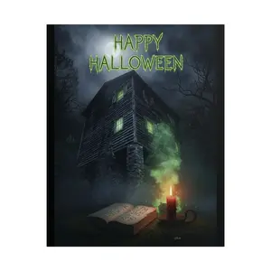 Poster Print - Spooky Haunted House