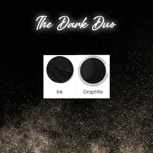 The Dark Duo- black eyeshadow, and lipstick Face Makeup Sets All-in-one Set Eye Makeup Set Lip Makeup Sets